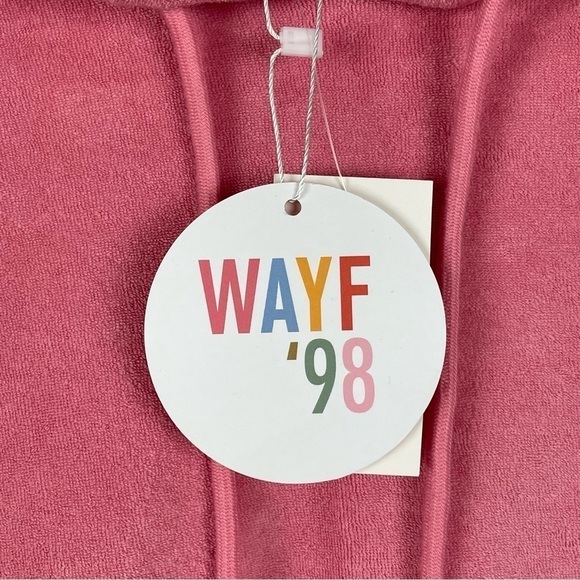 WAYF 98 Pink Hooded Top - Picture 9 of 10
